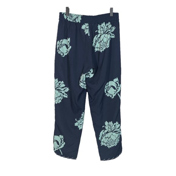 J. Crew Reese Cropped Straight Leg Pants in Graphic Peonies Size 4 - Picture 2 of 4